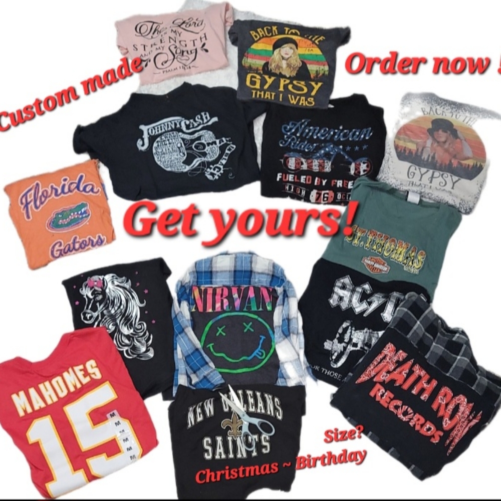 Flannel Tshirt Back Button Down Shirts - image 8